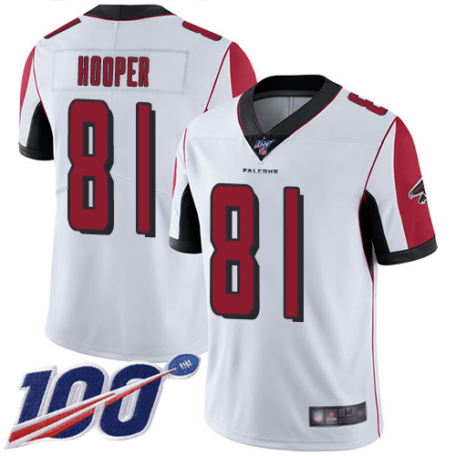 Atlanta Falcons Limited White Men Austin Hooper Road Jersey NFL Football #81 100th Season Vapor Untouchable->youth nfl jersey->Youth Jersey